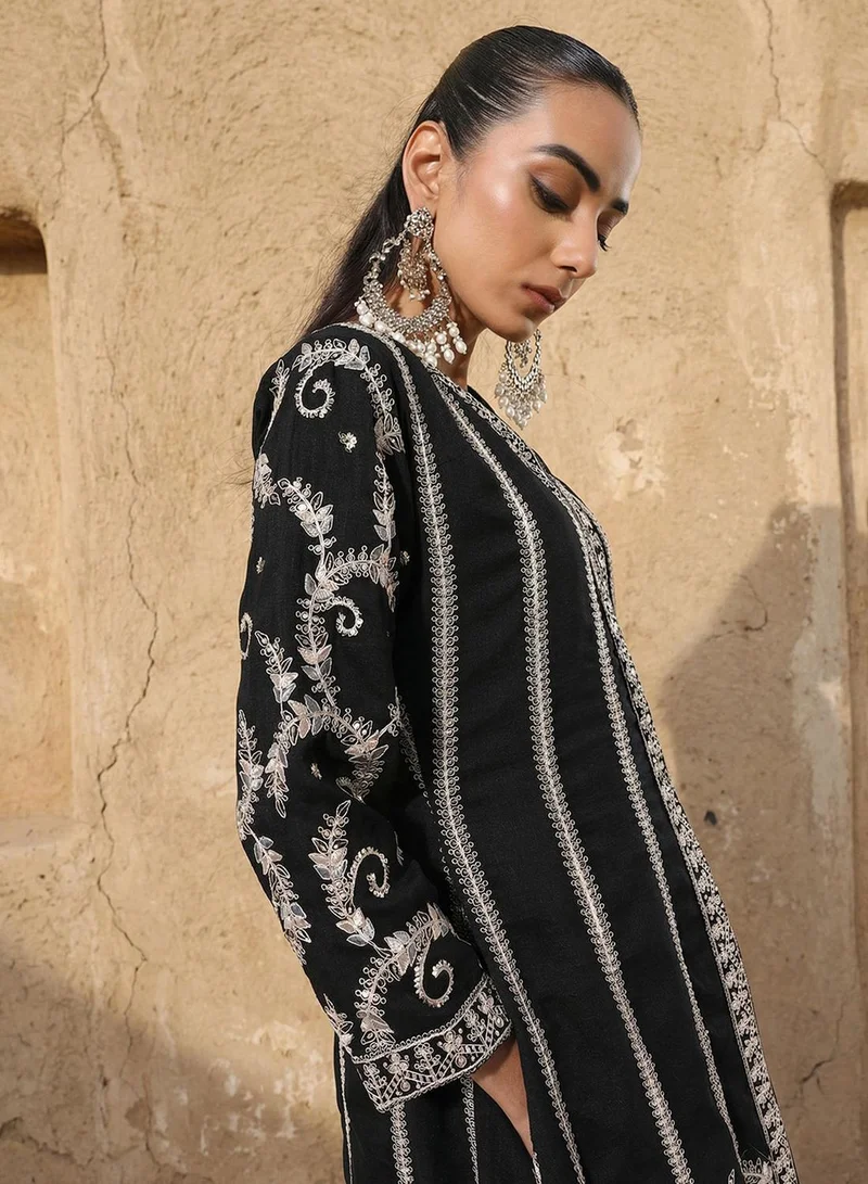 ISHIN  Rich Black A Line Dresses for Women | Best Price UAE
